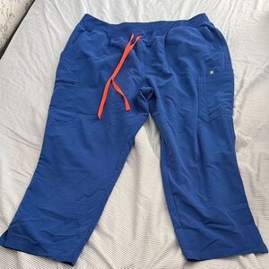 Winning blue 4xl/petite scrub pant, straight leg